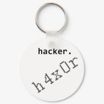 Hacker h4x0r keychains by incurablehippie Hacker h4x0r keychains