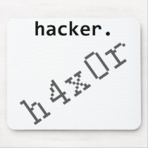 Hacker h4x0r mousepads by incurablehippie Hacker h4x0r mousepads