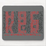 Hacker Manifesto Typography Art - Mousepad