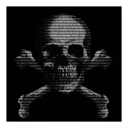 Hacker Skull and Crossbones print