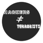 Hackers do not equal Terrorists stickers