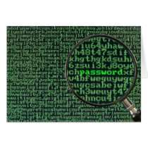 Hacking for password greeting card