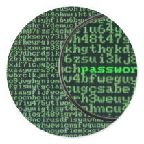 Hacking for password sticker