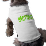 Hactivist Hacker Activist Doggie T Shirt
