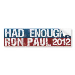 Had Enough Bumper Sticker