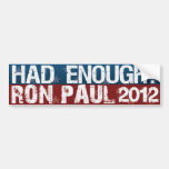Had Enough Bumper Sticker