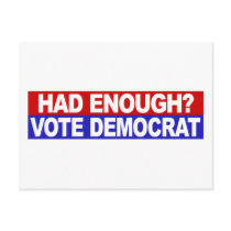 Had Enough Vote Democrat Post Cards
