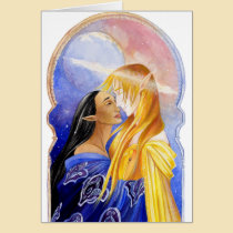 Hadara and the Sun King Blank Greeting Card cards
