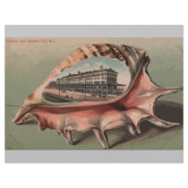 Haddin Hall, Atlantic City M.J., Vintage Full Color Flyer