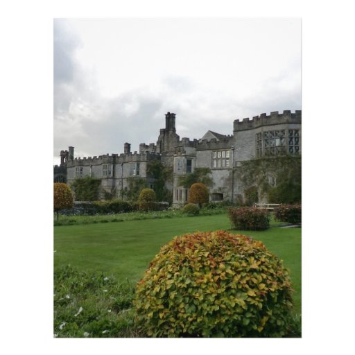 Haddon Hall and Gardens Custom Letterhead
