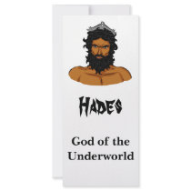 Hades information card customized rack card