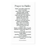 Hades Prayer Card Business Card