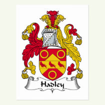 Hadley Family Crest Postcard