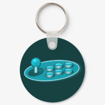 Hadouken Gamer Fightstick keychains by BoogieMonst Hadouken Gamer Fightstick keychains