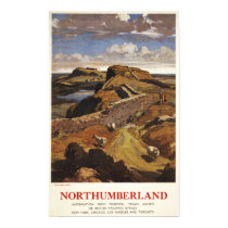 Hadrian's Wall and Sheep British Rail Poster