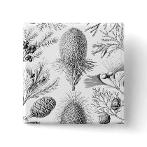 Haeckel Conifer Illustration buttons by mosswood Haeckel Conifer Illustration buttons