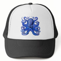 Haeckel Octopus Blue Hats