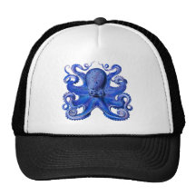 Haeckel Octopus Blue Hats