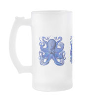 Haeckel Octopus Blue Coffee Mug