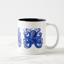 Haeckel Octopus Blue Mug