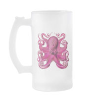 Haeckel Octopus Pink Mug