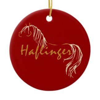 Haflinger Horse Ornament