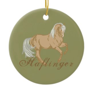 Haflinger Horse Christmas Tree Ornament