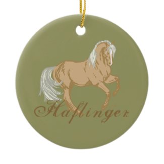 Haflinger Horse Christmas Tree Ornaments