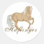 Haflinger Horse Round Stickers