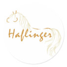  - This equestrian design features the image of a Haflinger horse with its classic flaxen mane and tail and text that says "Haflinger" across the body of the horse. Makes a great horse gift for equestrians who love Haflinger horses!: Sizes 