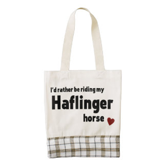 Haflinger horse zazzle HEART tote bag