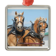 Haflinger Horses Ornament
