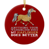 Haflingers Do It Better Christmas Ornament
