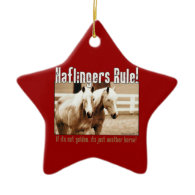 Haflingers Rule Ornaments