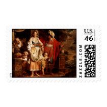 Hagar and Ishmael Banished by Abraham Postage