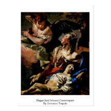 Hagar And Ishmael Counterpart By Giovanni Tiepolo Post Card