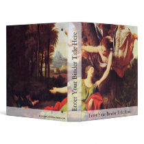 Hagar And Ishmael In The Desert By Colombel Nicola Vinyl Binders