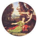 Hagar And Ishmael In The Desert By Colombel Nicola stickers