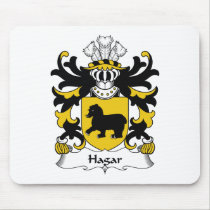 Hagar Family Crest Mousepad