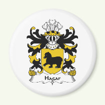 Hagar Family Crest Magnet