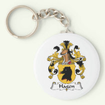 Hagen Family Crest Keychain