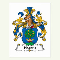 Hagens Family Crest Postcard