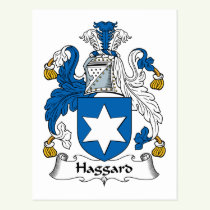 Haggard Family Crest Postcard