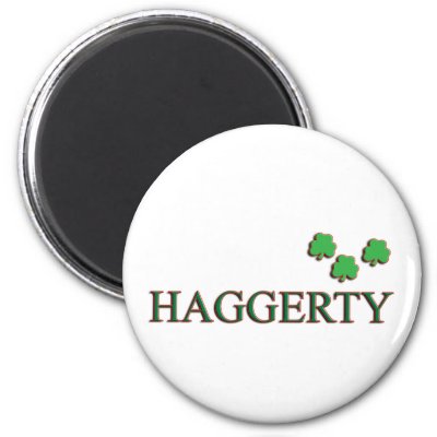 Haggerty family surname custom design is great for family pride. A Haggerty Irish family name gift makes a cool holiday gift, family reunion gift or unique 