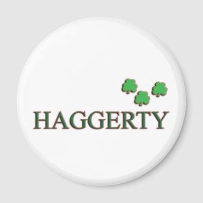 Haggerty family surname custom design is great for family pride. A Haggerty Irish family name gift makes a cool holiday gift, family reunion gift or unique 