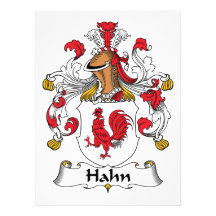 Hahn Family Crest Personalized Invitation