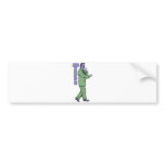 Hai Karate Pimp Gentleman Suave Cartoon Bumper Stickers