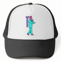 Hai Karate Pimp Gentleman Suave Cartoon Hats