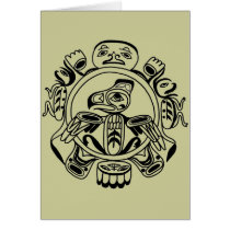 Haida Art - Nativive American Haidia Design Card