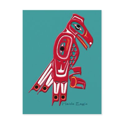 HAIDA EAGLE Collection Post Card by RavenSpiritPrints